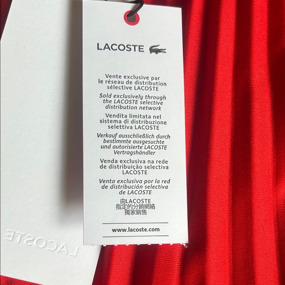 Lacoste Women's Pleated Long Skirt size M - Picture 5 of 11